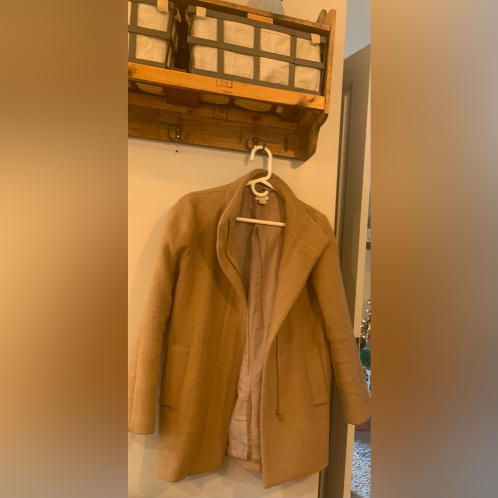 J Crew Pea Coat Tan